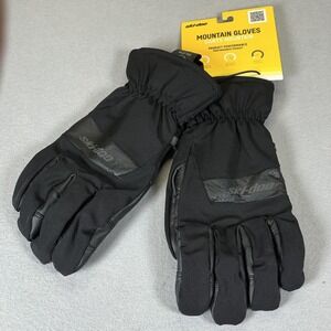 Ski-Doo Mountain Gloves Mens 2XL Black Waterproof Insulated Snow Winter